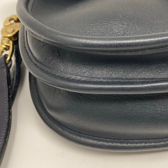 COACH Prairie Bag #9954 Blue Leather Flap Turnlock Vintage 90s Crossbody Bag - Picture 13 of 16